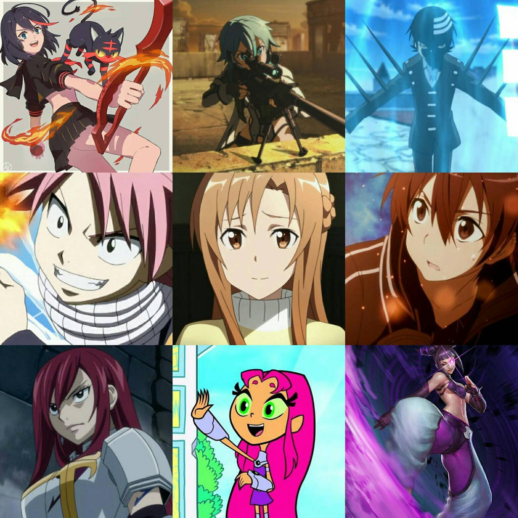Best Anime Xbox Live Team Characters by BlazeSurvivor on DeviantArt