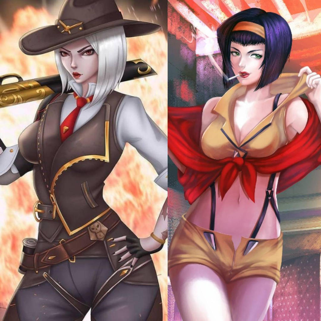 Ashe And Faye Valentine by BlazeSurvivor on DeviantArt