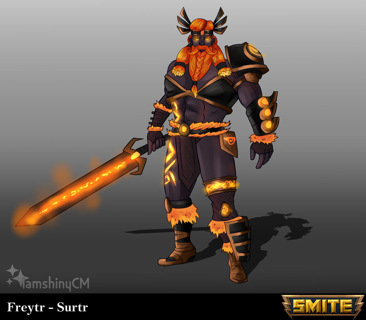 Freytr - Surtr Skin Concept -SMITE by IamshinyCM on DeviantArt