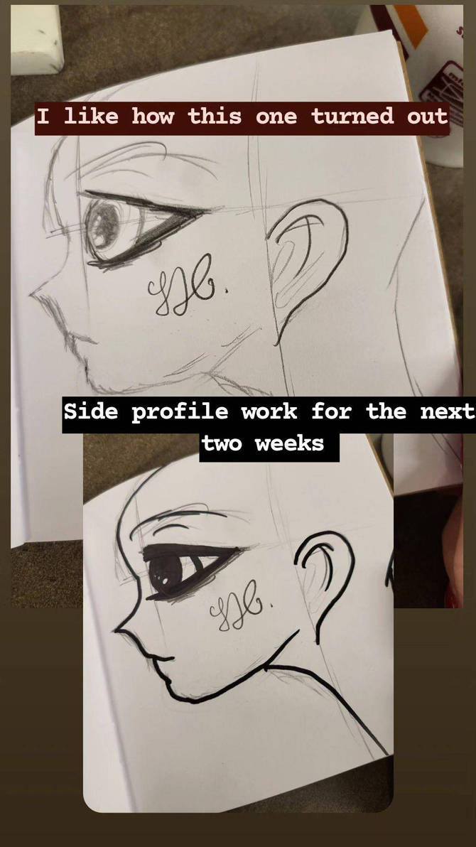 Side profile work by AnimangaAnimeArt on DeviantArt