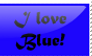 Stamp - I love Blue
