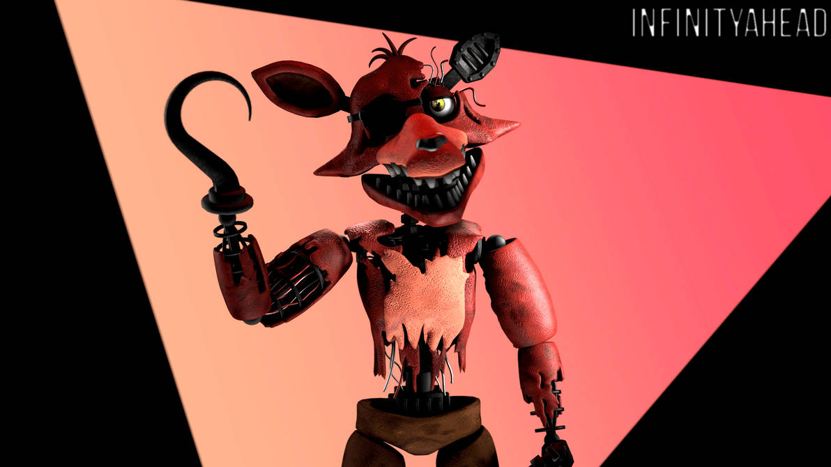 Simple Render of Withered Foxy by infinityahead on DeviantArt