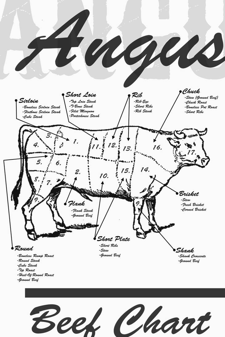 Angus Beef Chart by romansixx on DeviantArt