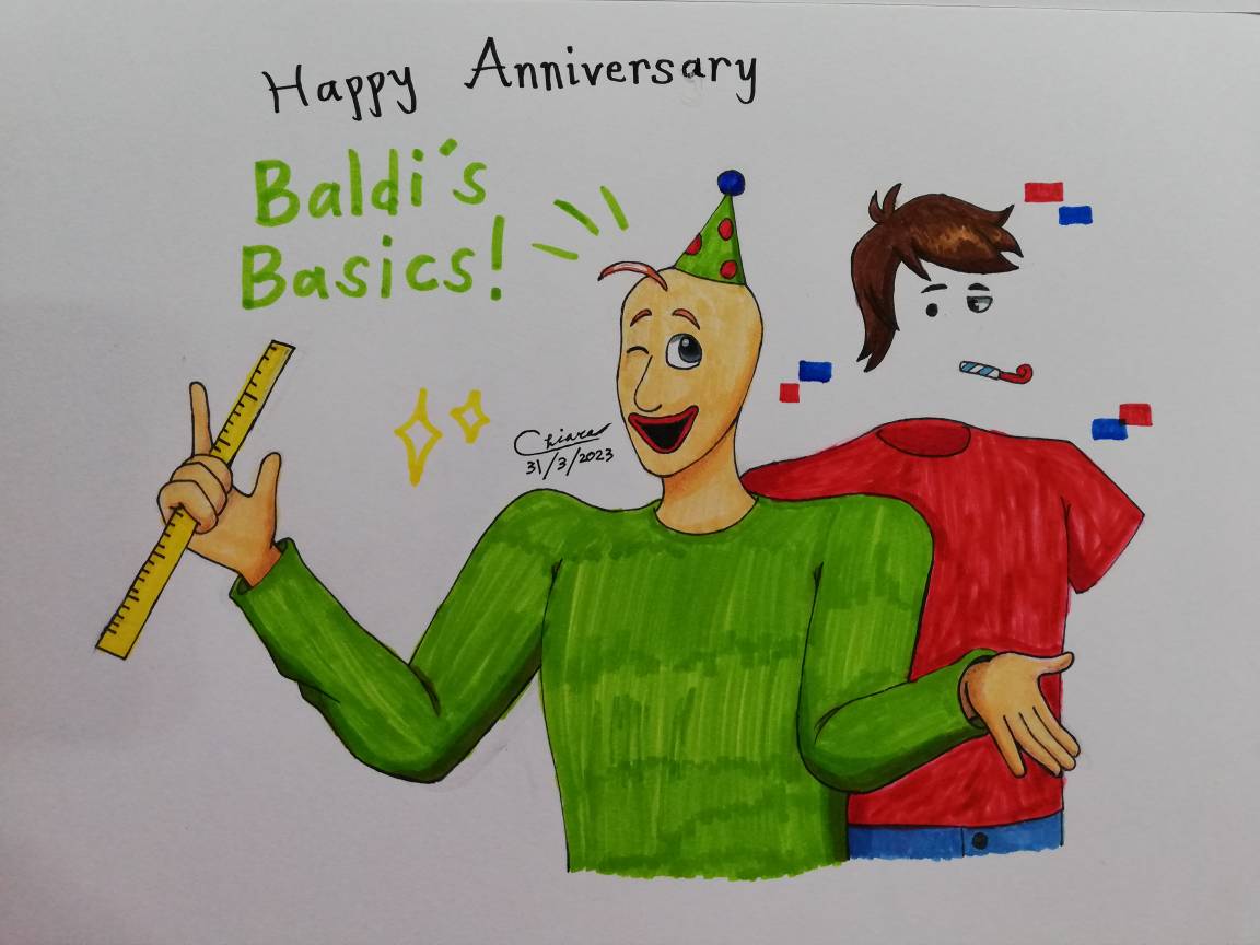 Baldi's Basics 5th Anniversary by WhitneyGoLucky on DeviantArt