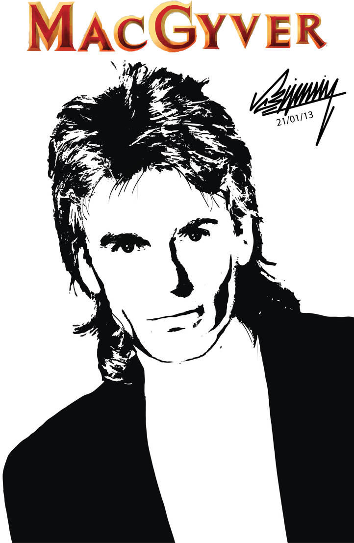 Sticker Macgyver Macgyver Stencil Vector by Lichv8 on DeviantArt