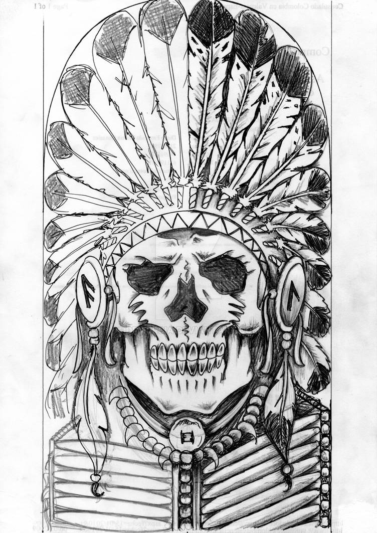 Indian Skull by dfmurcia on DeviantArt