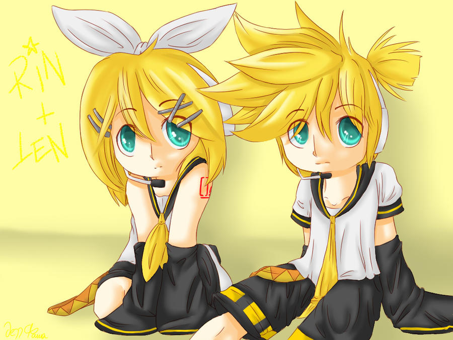 Len And Ryn Rin and Len by JezzTheHedgehog on DeviantArt