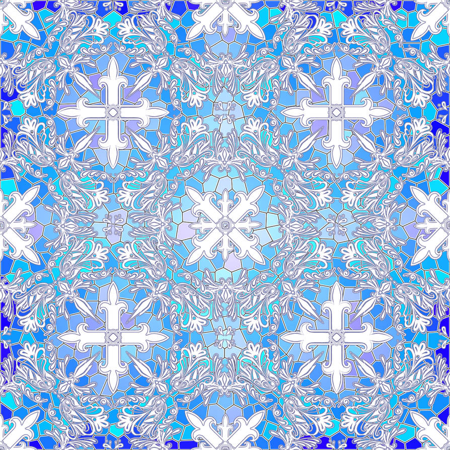 Free Stained Blue Glass Pattern by Kandi-Kidz on DeviantArt