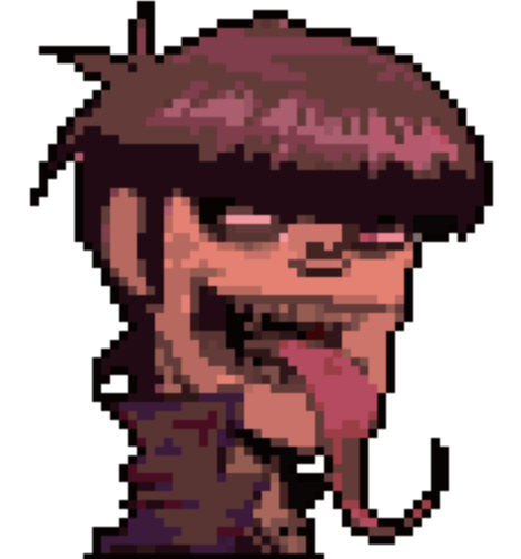 Murdic Pixel Murdoc Niccals Pixel Art by FRICKTIONING on DeviantArt