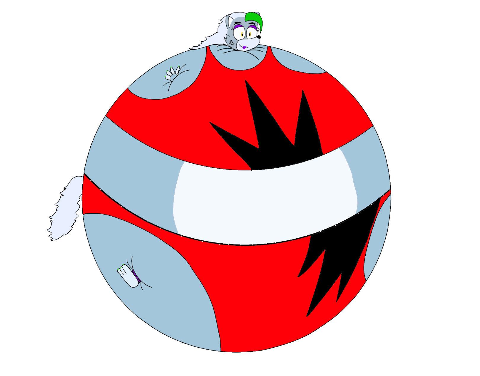 Roxanne Wolf Inflated by skyb2012 on DeviantArt