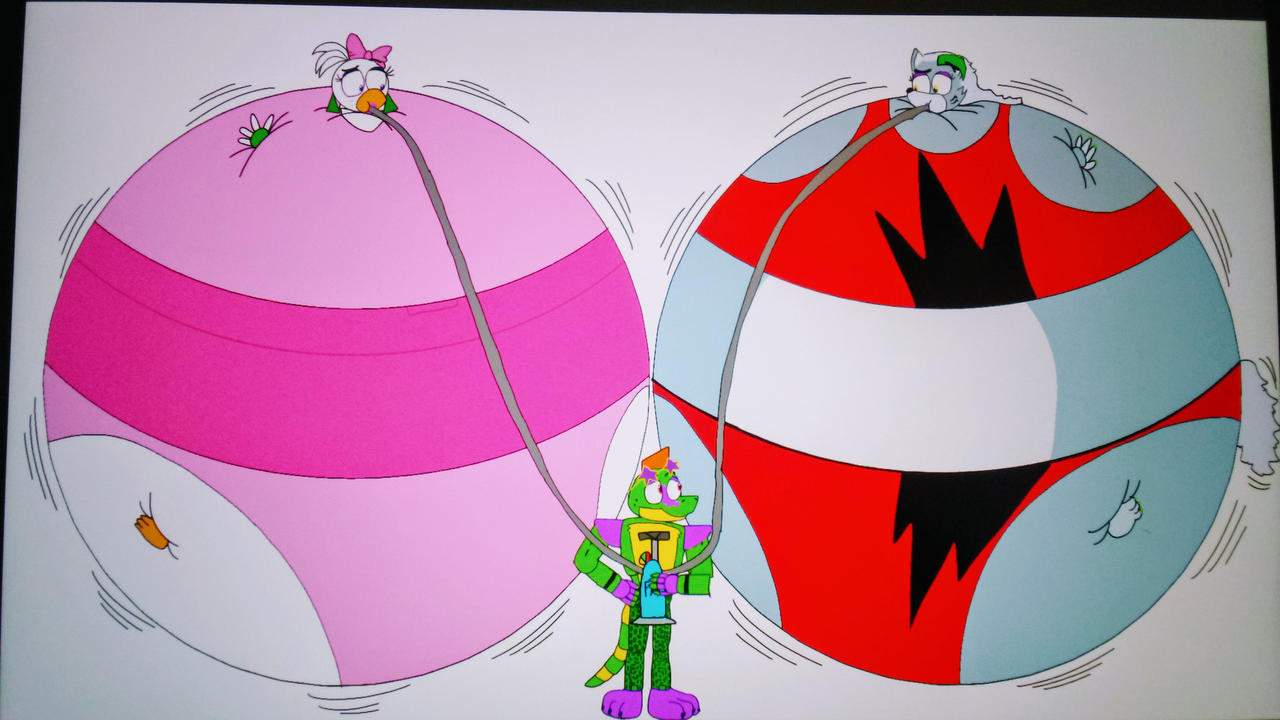 Monty Python Inflates Monty Inflates at Chica and Roxy by skyb2012 on DeviantArt