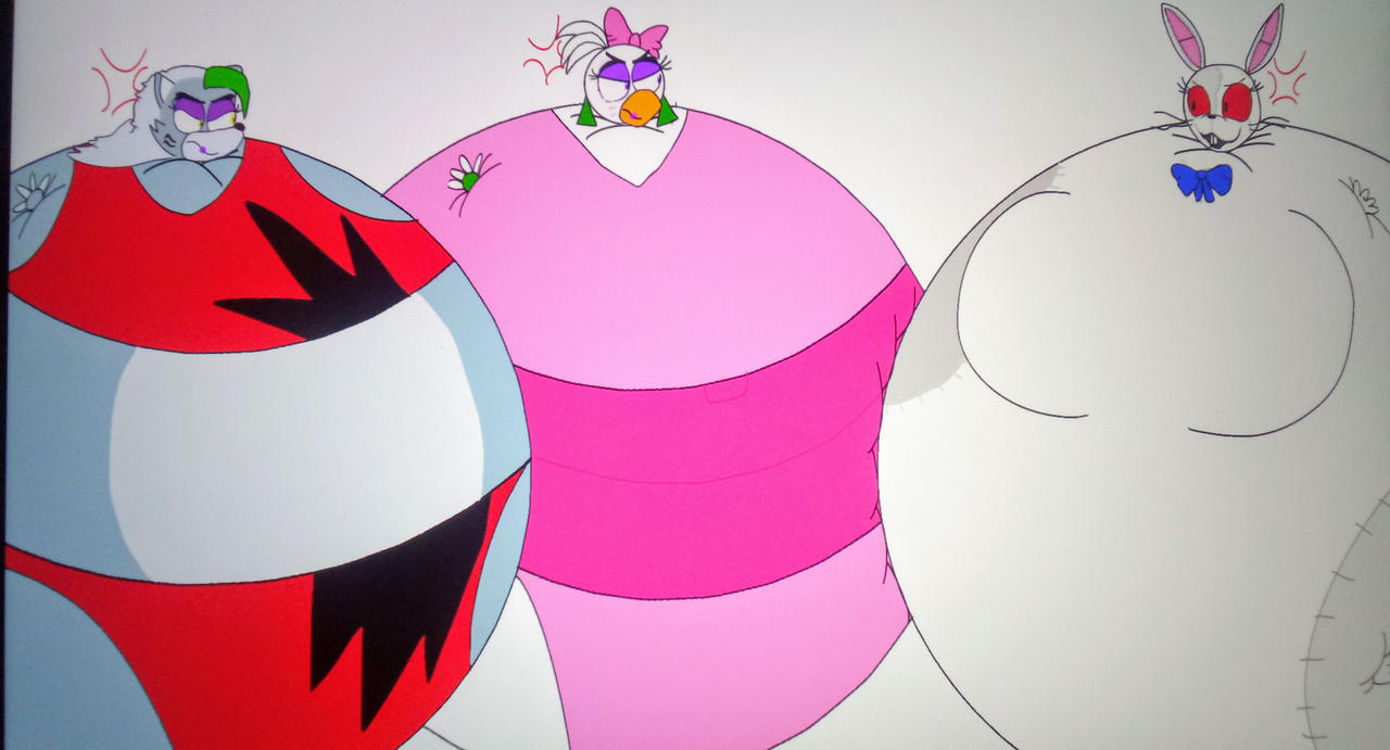 Fat Raxy Glamrock Chica Roxanne Wolf vs Vanny Inflation by skyb2012 on DeviantArt