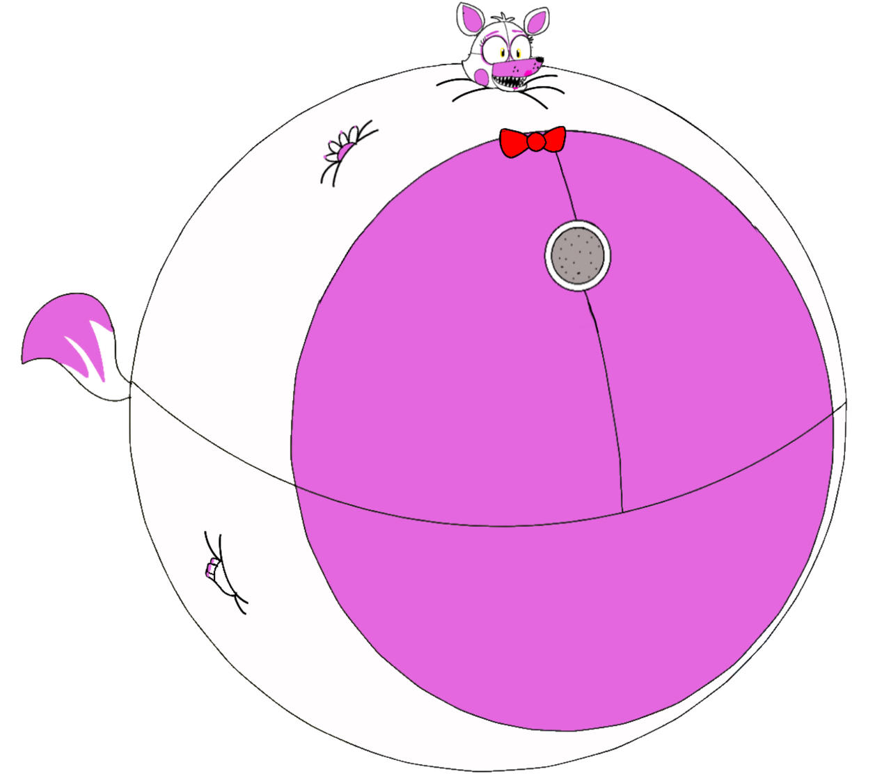 Funtime Foxy Inflated by skyb2012 on DeviantArt