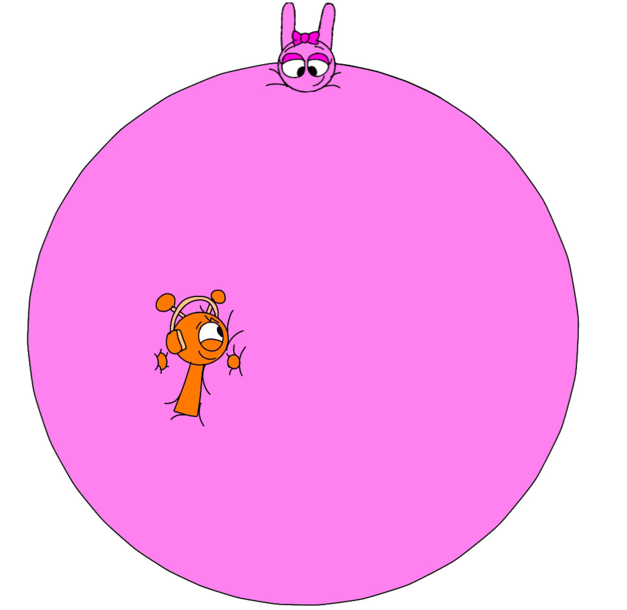 Oren hugging Pinki Sprunkis Inflated by skyb2012 on DeviantArt