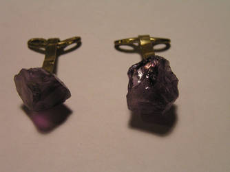 Amethyst cufflinks