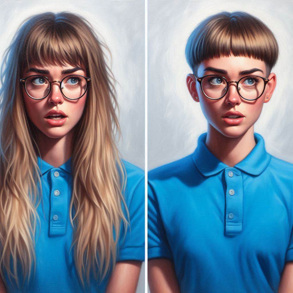 Makeover Machine Girl Deviantart Sandra and the Makeover Machine by haircutgirl on DeviantArt