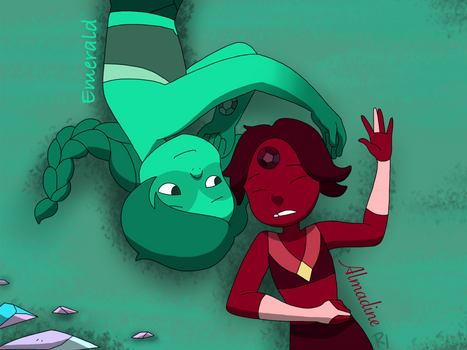 Emerald and Almadine