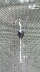 Scale and chain earring
