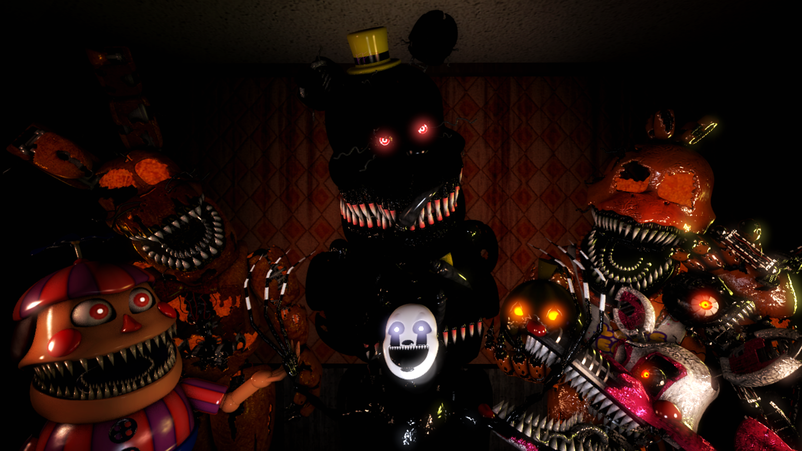 FNAF 4 wallpaper nightmares on deviantart