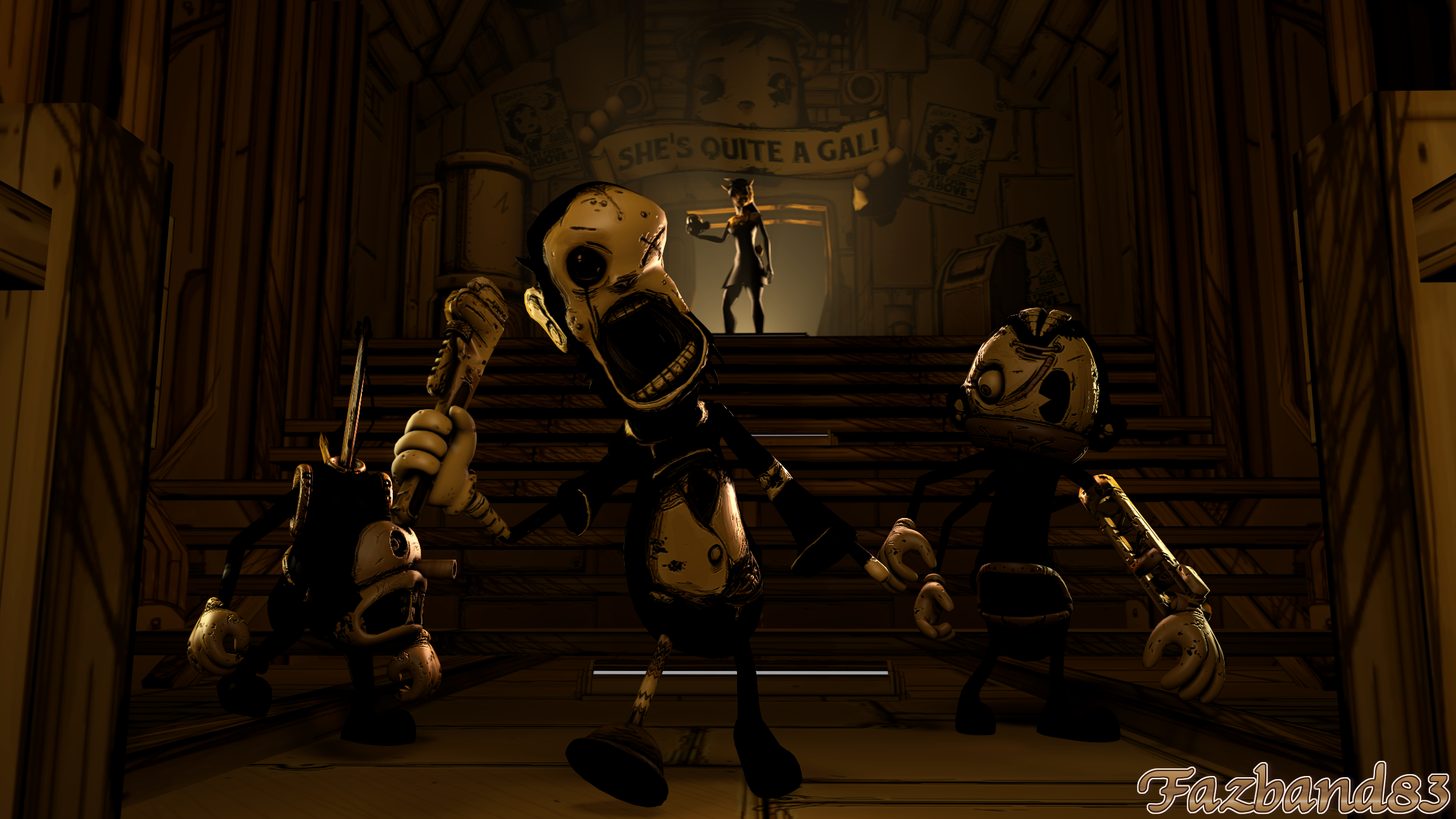 EXPERIMENT 44  Bendy and the Dark Revival by Kauflee on DeviantArt