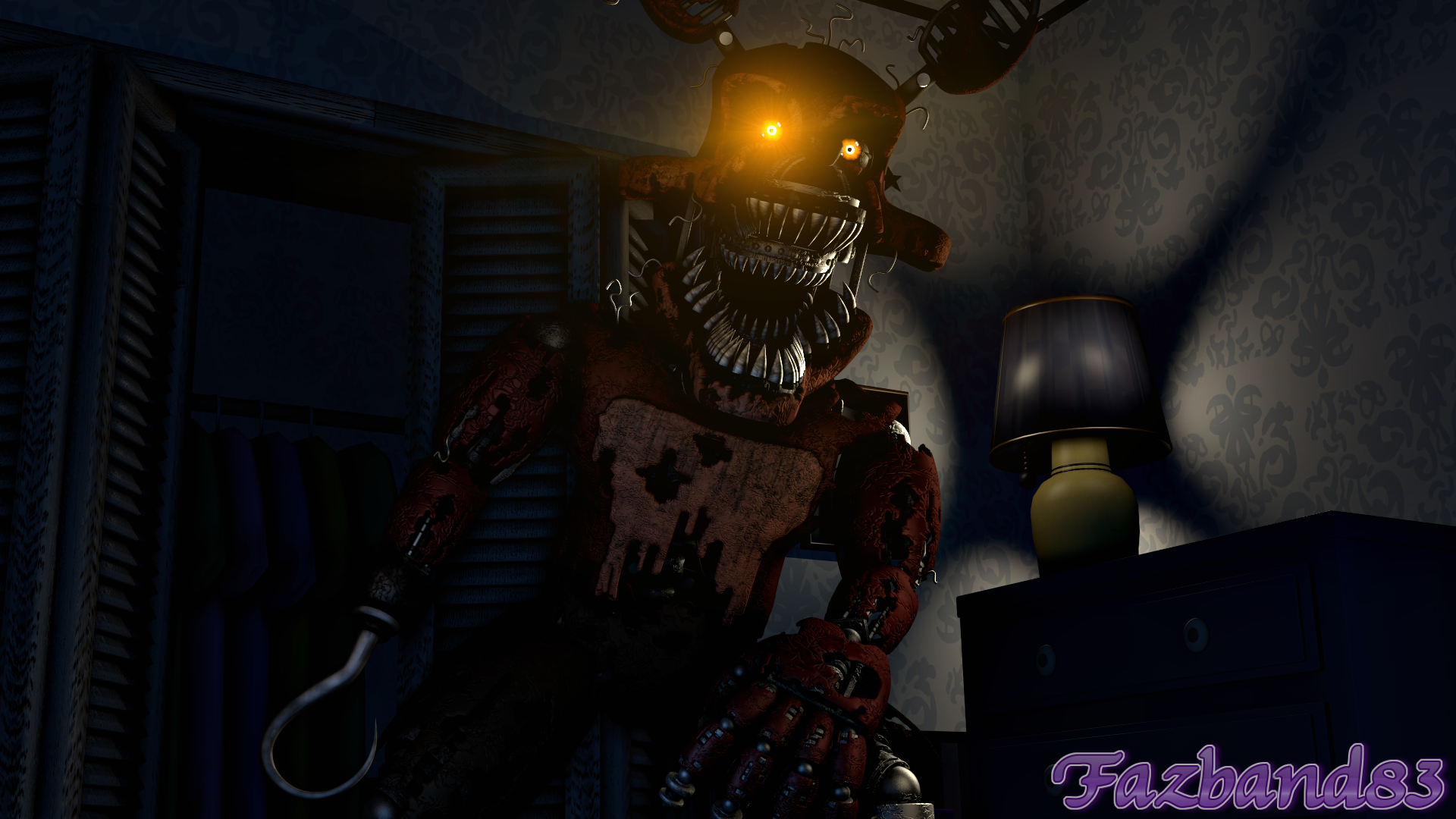 Sfm Fnaf 4) Nightmare foxy Jumpscare by xXMrTrapXx on DeviantArt