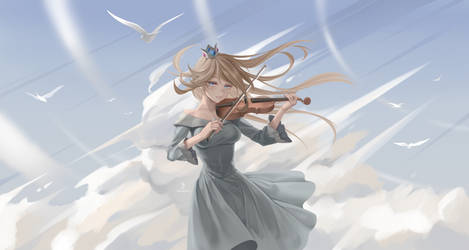 Rosalina, Violin playing on a sunny day
