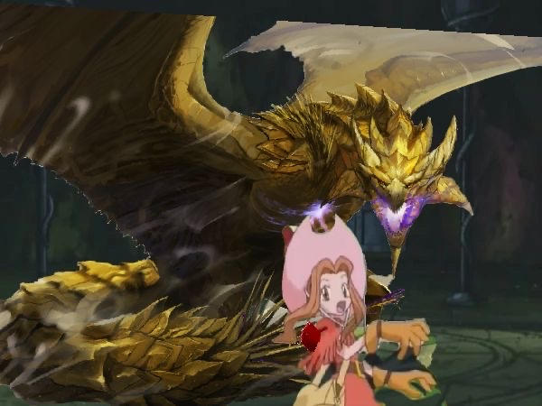 Gold rathian scratches Mimi by raptor4709 on DeviantArt