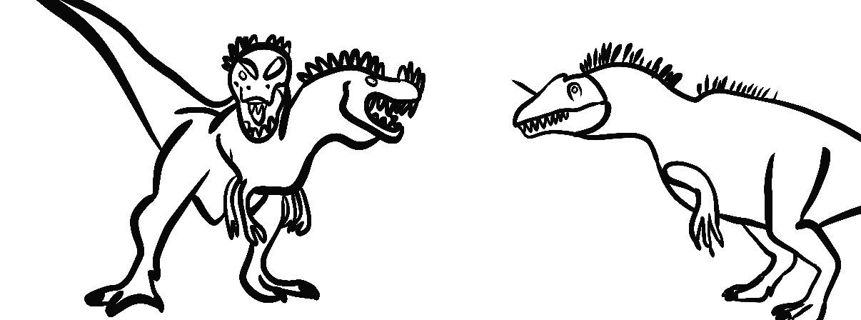 Doomsday Rex Drawing Doomsday rex vs savage acro by raptor4709 on DeviantArt