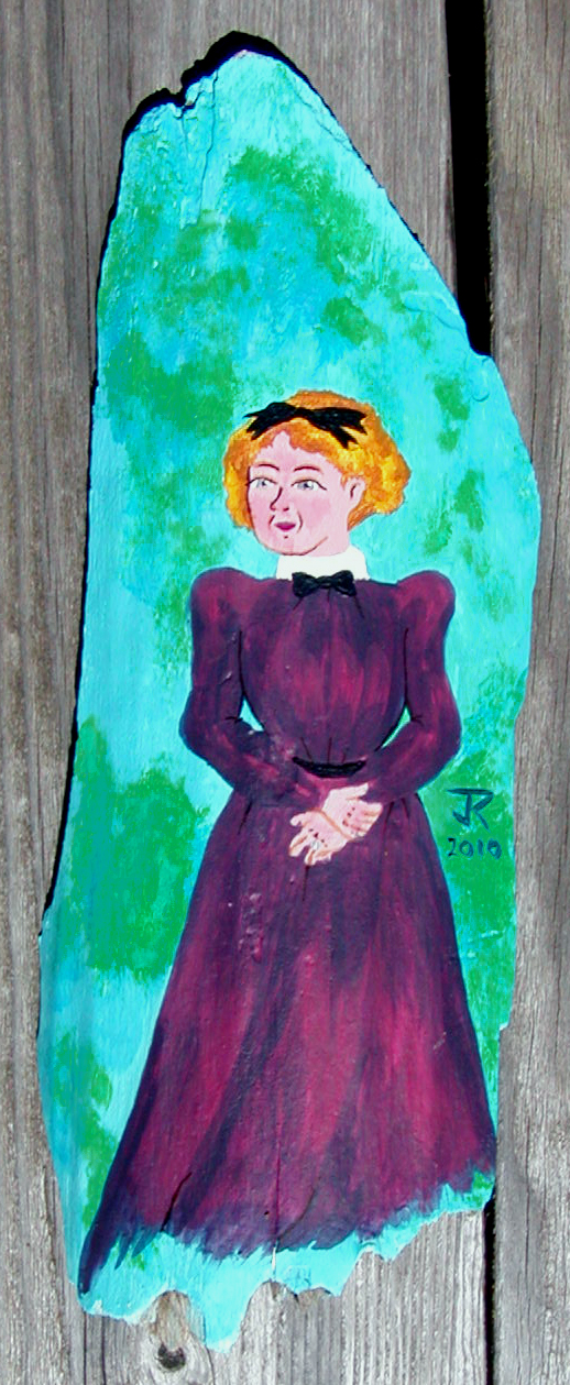 Victorian Lady on Driftwood