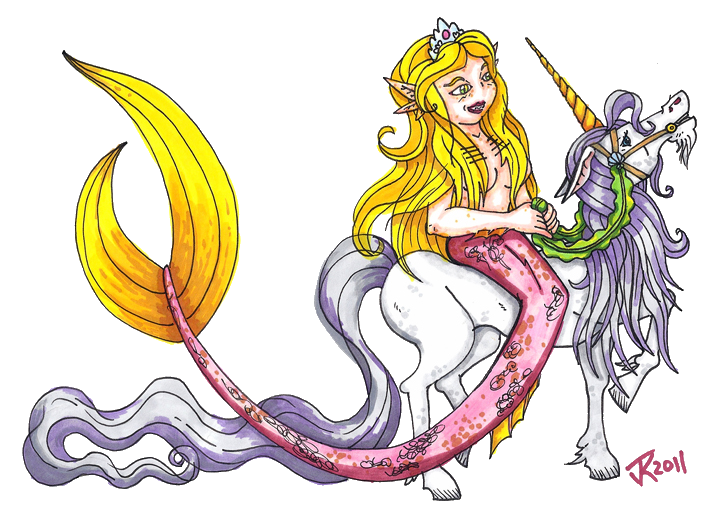 Mermaid Unicorn Art Ride With Unicorns Swim With Mermaids 