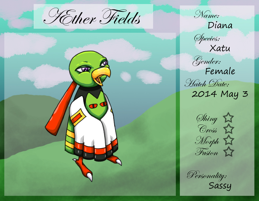 PKMN Ref - AEther Fields - Diana the Xatu