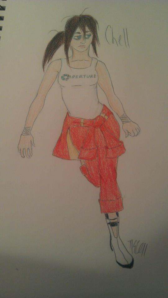 -chell- portal 2 by highwaydetective on DeviantArt
