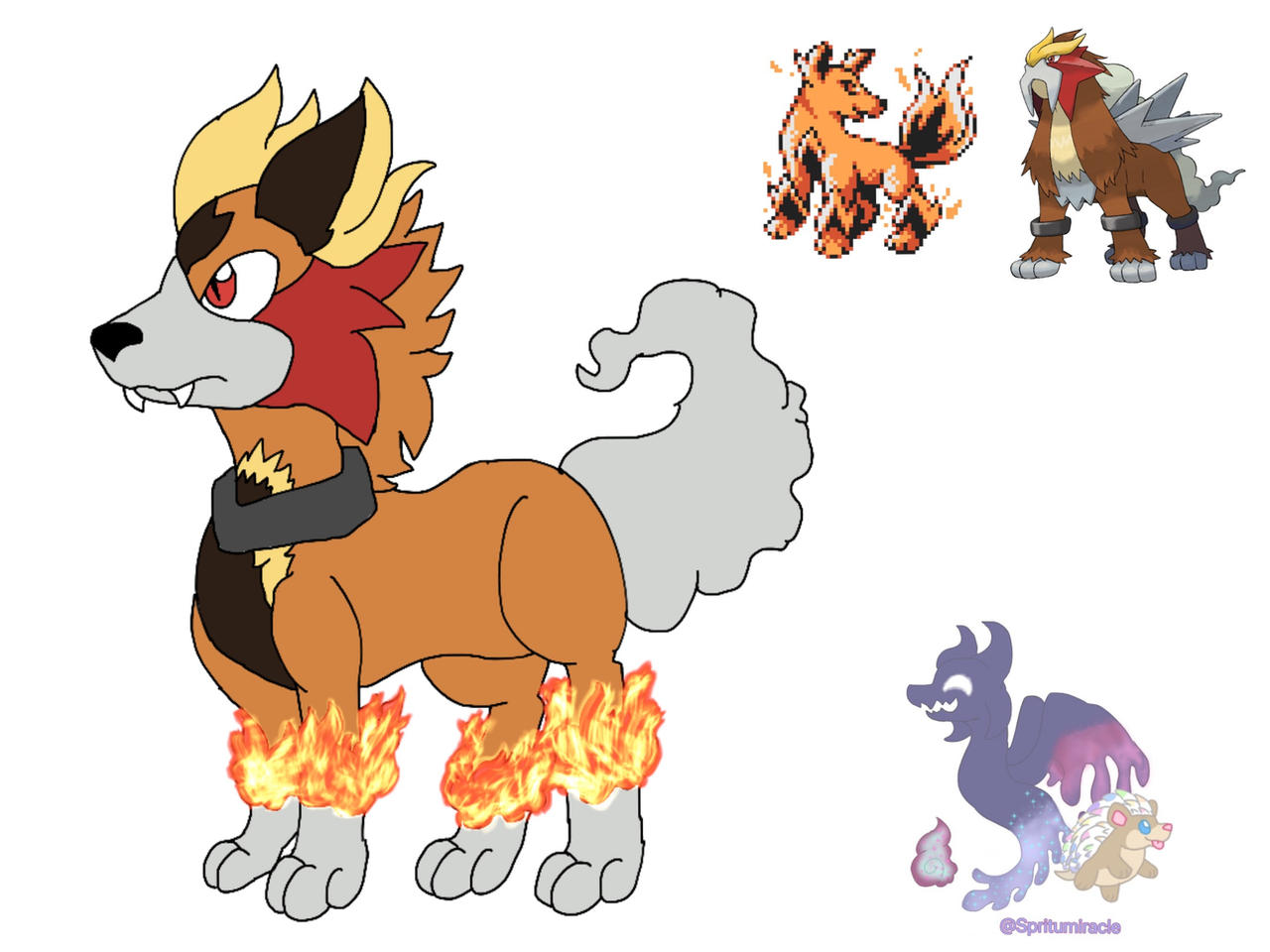 Entei Basic Beta Entei by spiritumiracle on DeviantArt