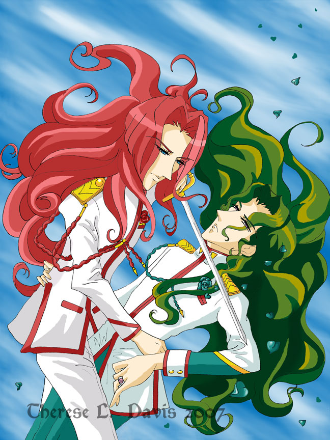 Utena Fan Art: Touga + Saionji