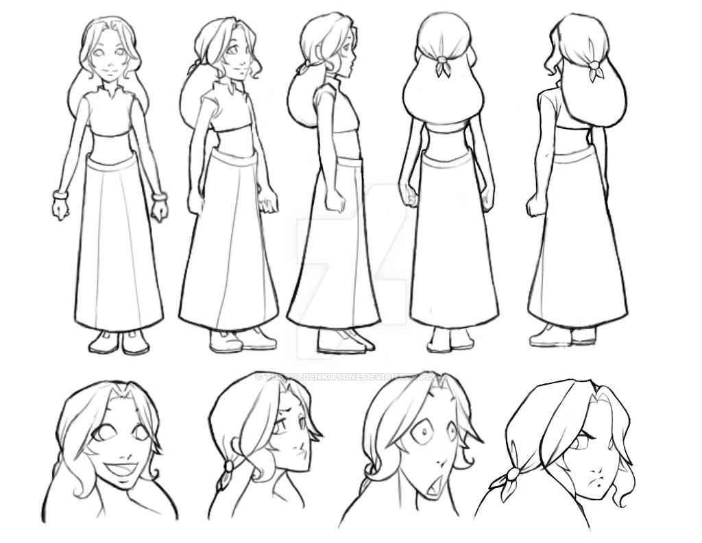 Gypsy Girl Character Rotation + Emotions by thegoldenkitsune on DeviantArt