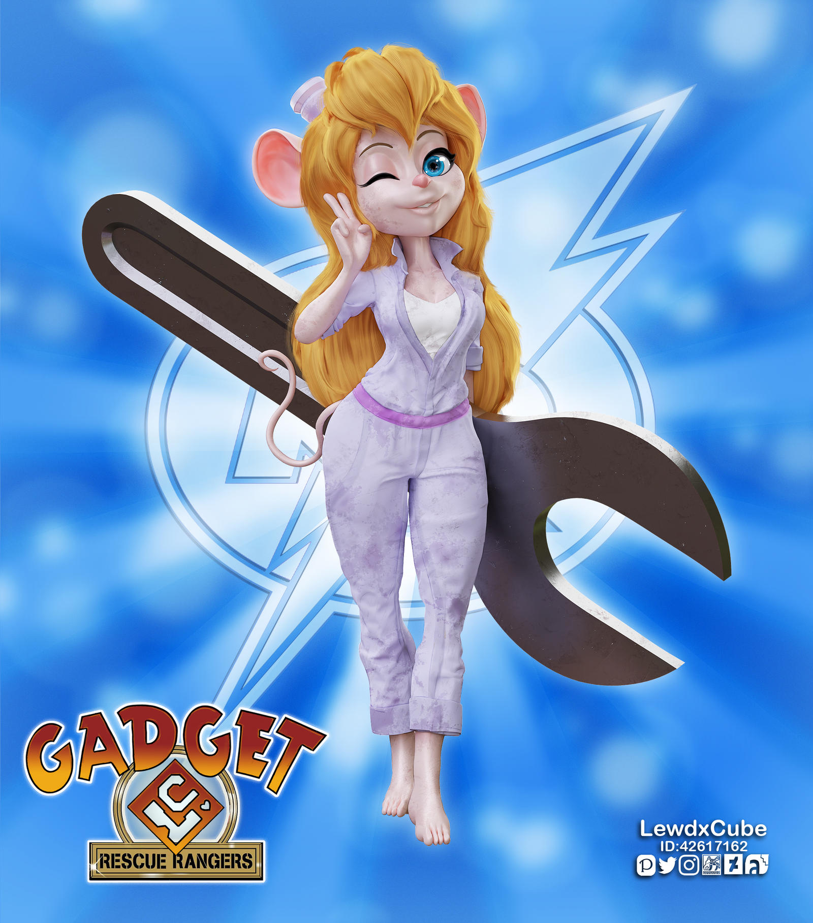 Humanized Rescue Rangers Rescue Rangers Gadget Remake by LewdxCube on DeviantArt