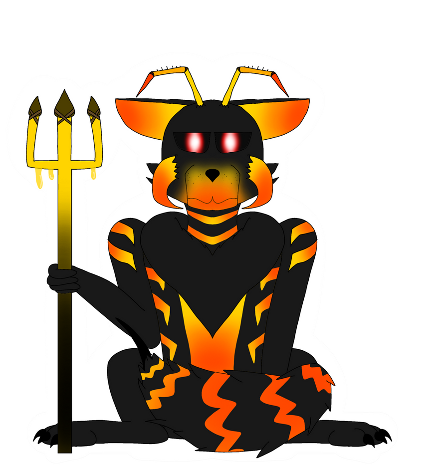 Evil/Pyro the alien fox/alien hornet by shugergliderrainwing on DeviantArt