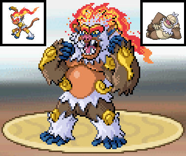 Infernape Slaking Fusion by mammuth89 on DeviantArt