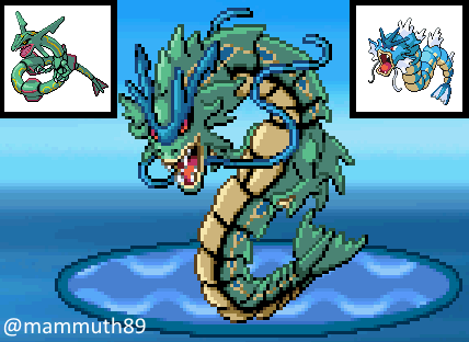 Gyarados (fusion) Custom Sprite by healz4Diamond on DeviantArt