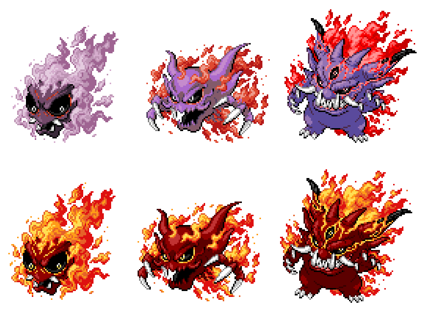 Shiny Gengar PxG Version by Preedo on DeviantArt