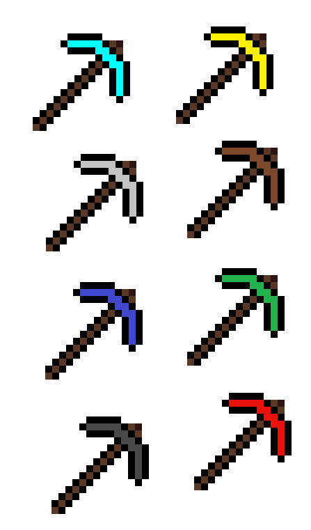Minecraft Pickaxe Sheet Ll By Dragonshadow3 On DeviantArt