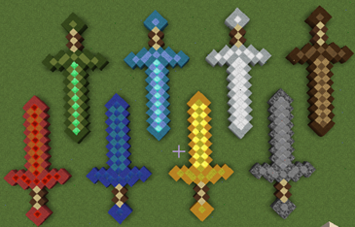 Minecraft Swords by Dragonshadow3 on DeviantArt