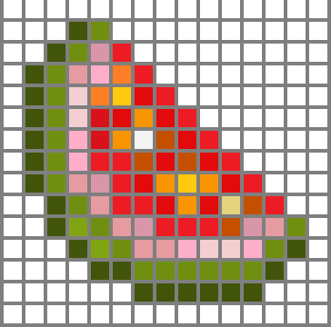 Glistening Melon Pixel Art Grid By Dragonshadow3 On Deviantart