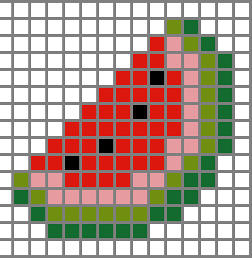 Minecraft Melon Pixel Art Grid By Dragonshadow3 On Deviantart
