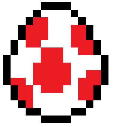 Pixilart - 8 bit yoshi egg by Artatfun