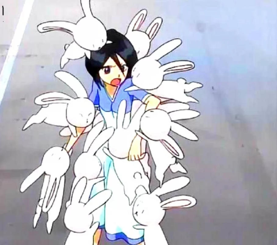 Bunny Rabbit Rukia Draw Bunnies climbing on Rukia Pt1 by papaya-2012464 on DeviantArt