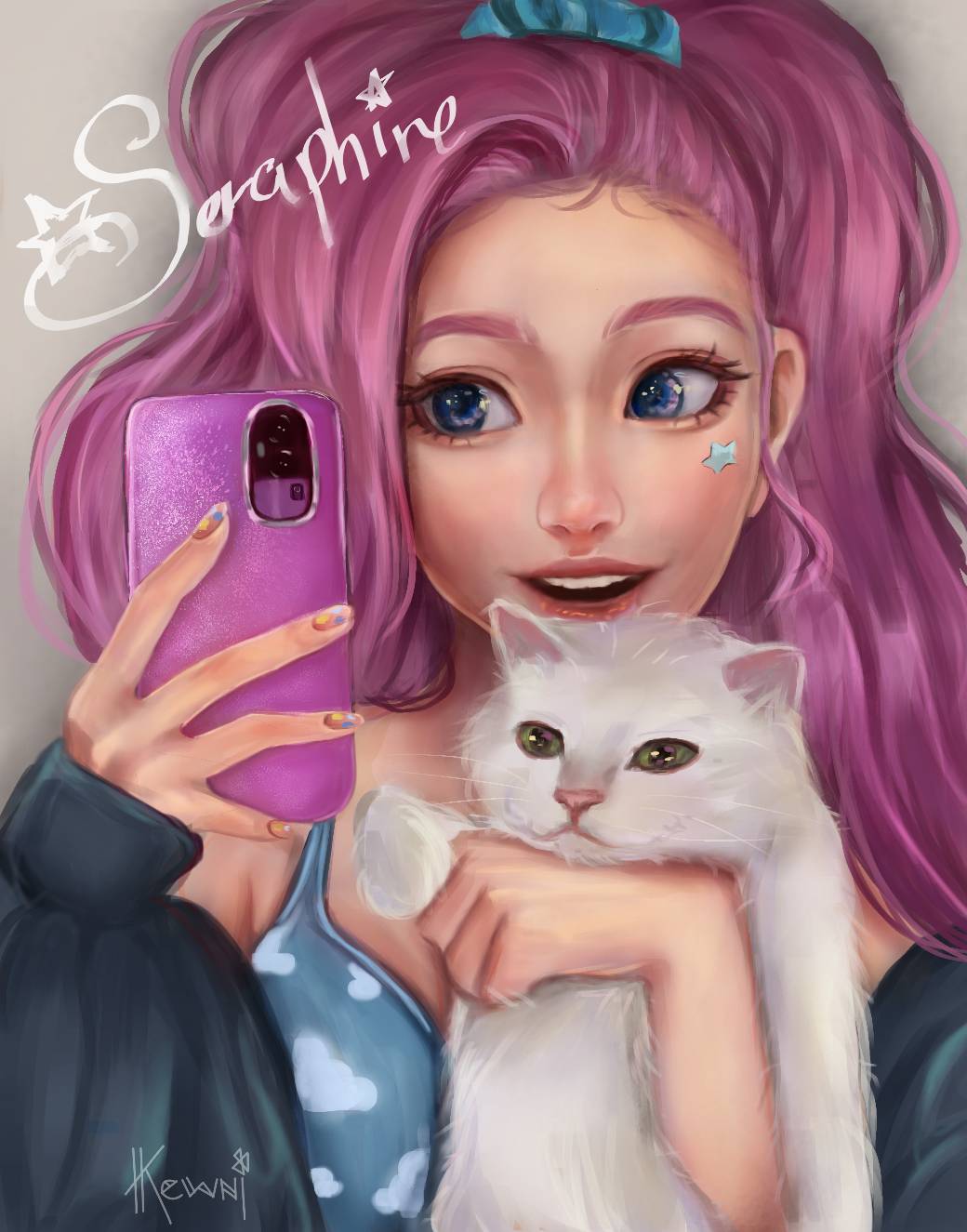 Seraphine League o legends fanart by kewni on DeviantArt