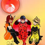 Miraculous: Rena Rouge, Ladybug, Queen Bee