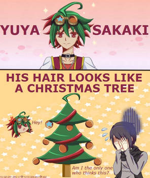 Yuya Sakaki Christmas Tree Hair