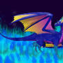 Fyner the blue flames dragon